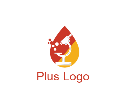 microscope in drop health logo