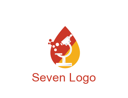 microscope in drop health logo
