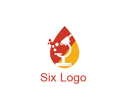 microscope in drop health logo