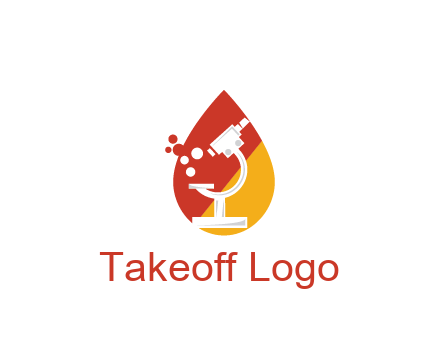 microscope in drop health logo