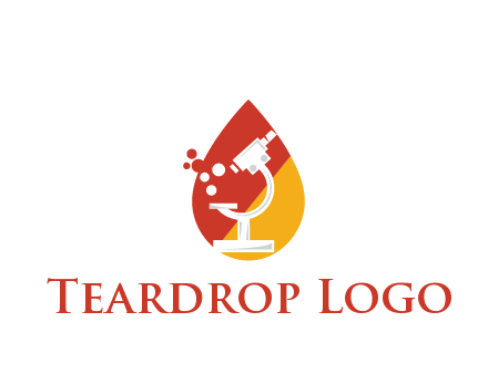 microscope in drop health logo