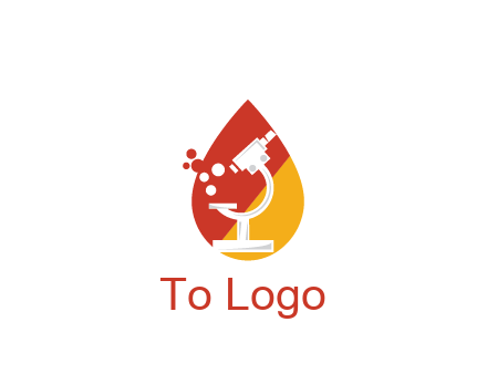 microscope in drop health logo