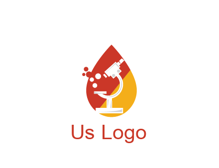 microscope in drop health logo