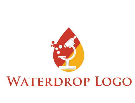 microscope in drop health logo