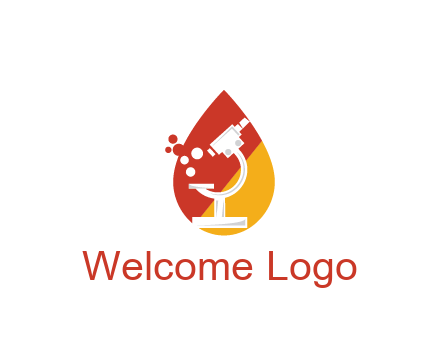 microscope in drop health logo