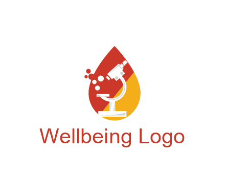 microscope in drop health logo