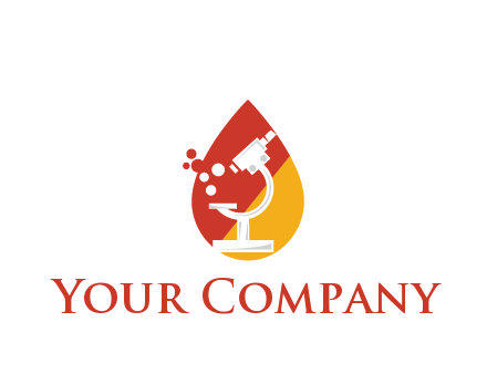 microscope in drop health logo