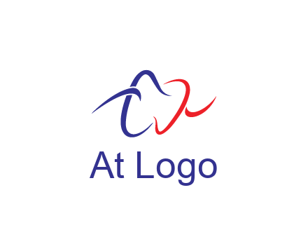 line art teeth dental logo