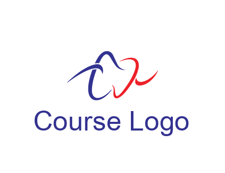 line art teeth dental logo