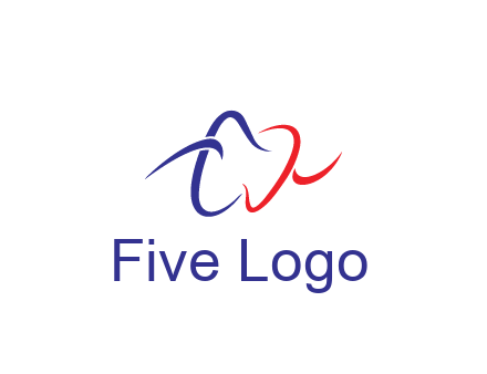 line art teeth dental logo