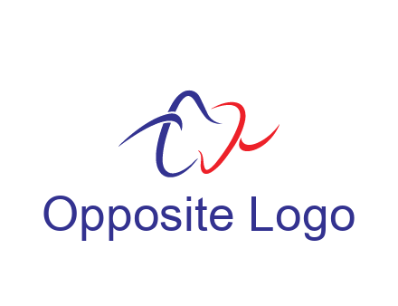 line art teeth dental logo