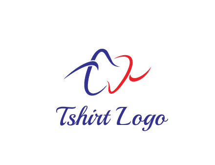line art teeth dental logo