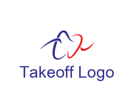 line art teeth dental logo