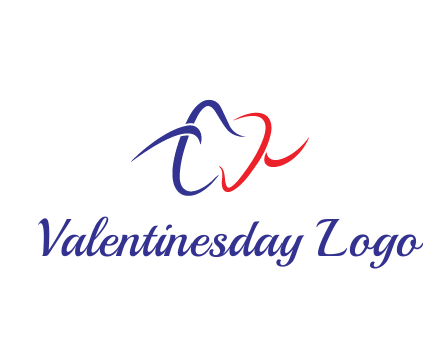 line art teeth dental logo