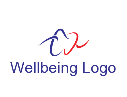 line art teeth dental logo
