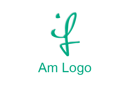calligraphic letter IF