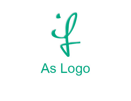 calligraphic letter IF
