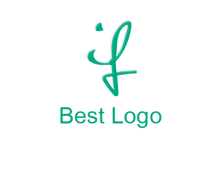 calligraphic letter IF