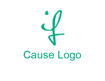 calligraphic letter IF