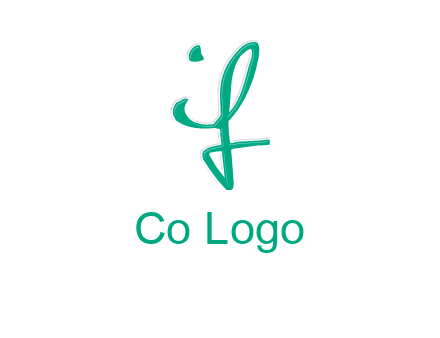 calligraphic letter IF