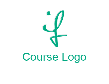 calligraphic letter IF