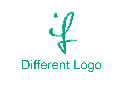 calligraphic letter IF