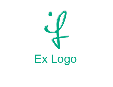 calligraphic letter IF