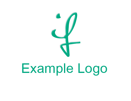 calligraphic letter IF