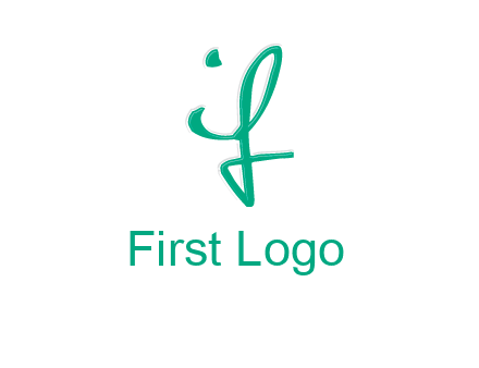 calligraphic letter IF