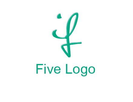 calligraphic letter IF