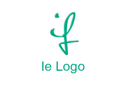 calligraphic letter IF