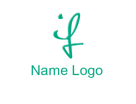 calligraphic letter IF
