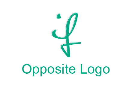 calligraphic letter IF