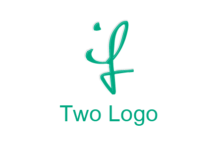 calligraphic letter IF