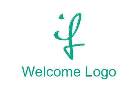 calligraphic letter IF