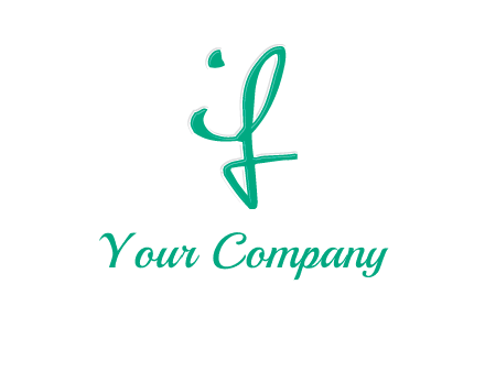 calligraphic letter IF