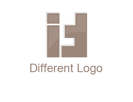 blocky shapes forming letter FIT