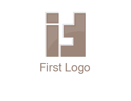blocky shapes forming letter FIT
