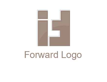 blocky shapes forming letter FIT