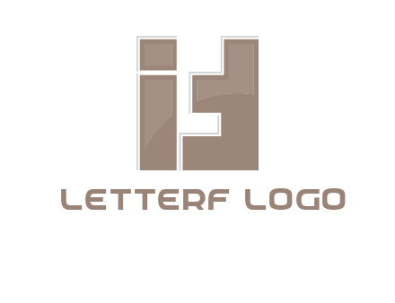 blocky shapes forming letter FIT