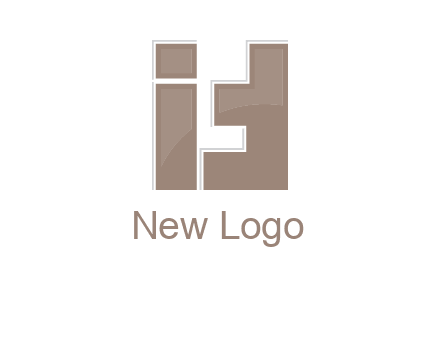 blocky shapes forming letter FIT
