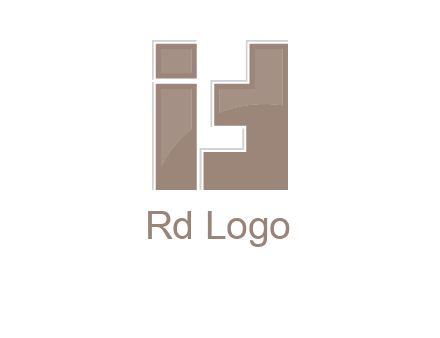 blocky shapes forming letter FIT