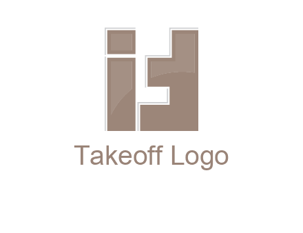 blocky shapes forming letter FIT