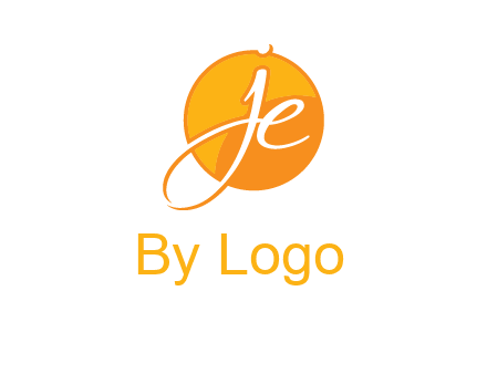 letter j and e inside the circle logo