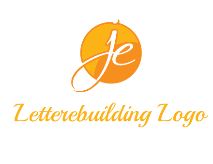 letter j and e inside the circle logo