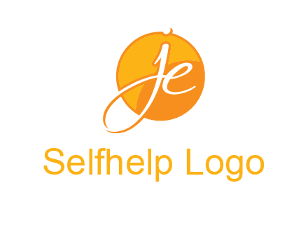 letter j and e inside the circle logo
