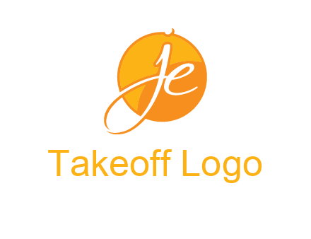 letter j and e inside the circle logo