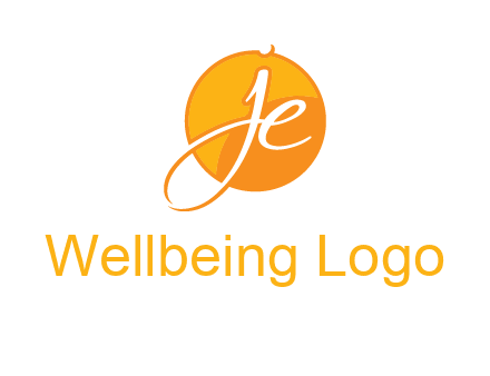 letter j and e inside the circle logo