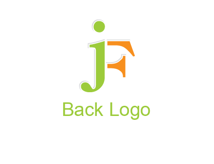 letter J forming letter F