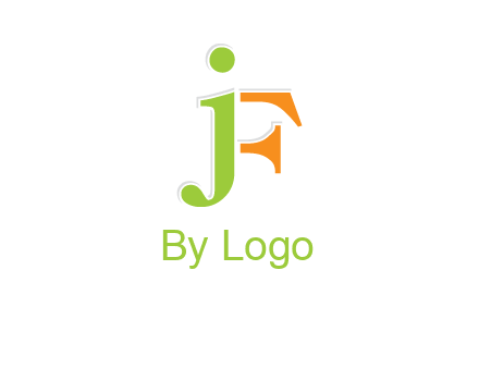 letter J forming letter F